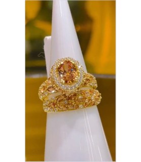 Gold Diamond Ring 22k